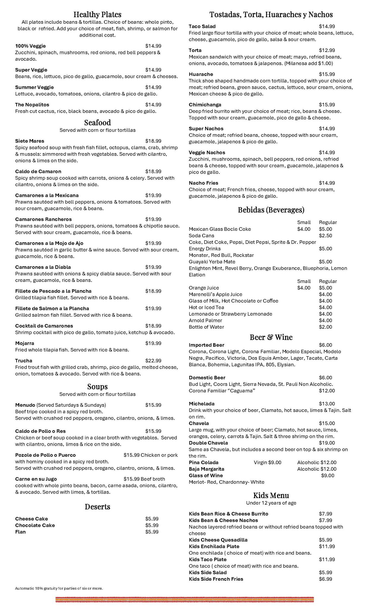 El Chipotle Menu El Chipotle Taqueria El Chipotle Menu El Chipotle Taqueria